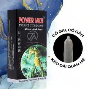 Bao cao su Powermen Sea Horse cá ngựa - Gân gai, kéo dài thời gian (12 cái) Bcs Powermen)sea Horse (1)