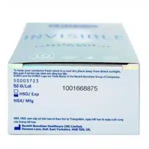 Bao cao su Durex Invisible - siêu mỏng, ôm khít - Hộp 10 cái Durex Invisible (4)