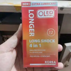Bao Cao Su Oleo Lampo Long Shock 4in1 – Gân Gai Kéo Dài Thời Gian (Hộp 12 cái) Bcs Oleo Lampo 4 In 1 (3)